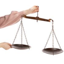 daiktų Nostalgiško dizaino mastelio dekoracija virtuvei ir svetainei, vintažinis stilius, 58 cm