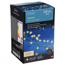 daiktų Micro Cluster LED pasakų lemputės žvaigždės 120 LED 300cm