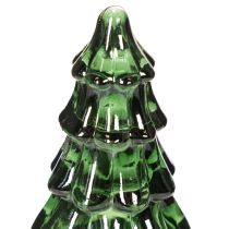 daiktų Stiklinė Kalėdų eglutė su LED lemputėmis, stalo dekoracija, Kalėdos, 13 cm, 2 vnt.