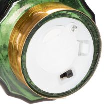 daiktų Stiklinė Kalėdų eglutė su LED lemputėmis, stalo dekoracija, Kalėdos, 13 cm, 2 vnt.
