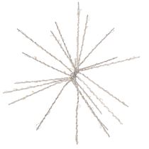 daiktų Dekoratyvinis „Polar Star“ LED šviestuvas, šiltai baltas, su laikmačiu, skirtas lauko sąlygoms, 29 cm