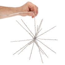 daiktų Dekoratyvinis „Polar Star“ LED šviestuvas, šiltai baltas, su laikmačiu, skirtas lauko sąlygoms, 29 cm