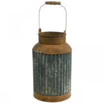 Deco pieno ąsotis vintažinės išvaizdos metalinė sodo puošmena H35cm