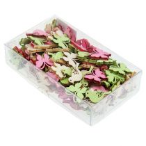 daiktų Mini medinio kraiko apdaila 2cm pastelinė ast. 144 vnt