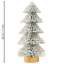 daiktų Mini Kalėdų eglutė su LED švietimu ir sniegu, 28 cm