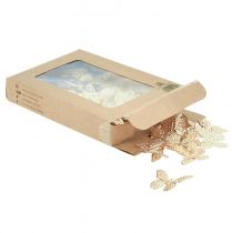 daiktų Mini Butterflies Metal Scatter Decoration Golden 3cm 50 vnt