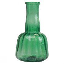 daiktų Mini stiklinė vaza gėlių vaza žalia Ø8,5cm H15cm