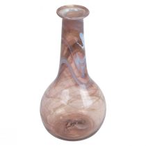 daiktų Mini stiklinė vaza gėlių vaza violetinė Ø7,5cm H15cm