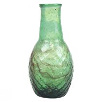 daiktų Mini vaza žalia stiklinė vaza gėlių vaza deimantai Ø6cm H11,5cm