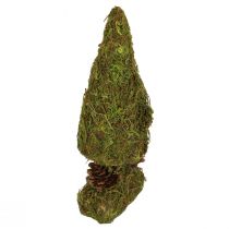 Mini eglutė dirbtinė stalo puošmena samanų eglutė H18cm