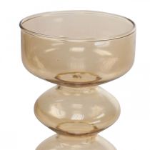 Mini Vazos Stiklinės Dekoratyvinės Stiklinės Vazos Spalvotos H15,5-17cm Rinkinys iš 3 vnt.