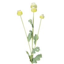 daiktų Dirbtinių aguonų puokštė, tikroviškos gėlės namų dekorui, 61 cm, 3 vnt.