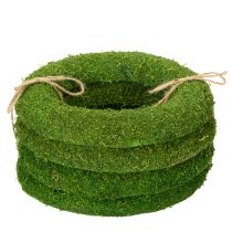 daiktų Samanų vainikas – universalus pagrindas kūrybinei floristikai ir dekoravimo idėjoms, 20 cm, 4 vnt.