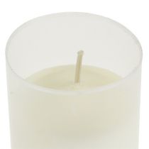 Užpildoma žvakė kapui šviesiai balta H10cm 10vnt