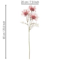 daiktų Dirbtinės gėlės adatėlių pagalvėlės protea žydinčios šakos 65cm 3vnt