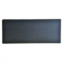 daiktų Natūralaus skalūno plokštės stačiakampio formos akmens padėklas juodas 30×12,5cm 4 vnt