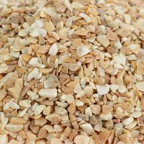 Natūralūs akmenys 5mm - 8mm natūralūs/grietinėlė 2kg