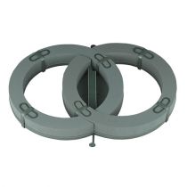 daiktų Gėlių porolono automobilio kompozicija dvigubas žiedas 55×39cm H6cm 1 vnt