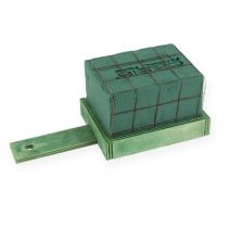 daiktų Gėlėtos putplasčio plytos mediniu pagrindu 21cm x 9cm x 8cm 8 vnt