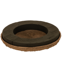 daiktų Gėlių putplasčio žiedas su pagrindu OASIS® Renewal® Floral Foam Biolit® 38 cm 2 vnt.