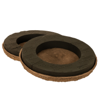 daiktų Gėlių putplasčio žiedas su pagrindu OASIS® Renewal® Floral Foam Biolit® 38 cm 2 vnt.