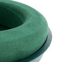 daiktų Gėlių putplasčio žiedas su apvalkalu žalias Ø30cm H4,5cm 2vnt