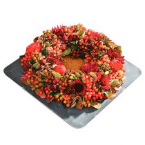 daiktų Gėlių putplasčio žiedas su dubenėliu žalias Ø30cm H4,5cm 2 vnt