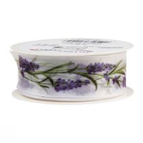 daiktų Organzos juostelė šifoninė juostelė dekoratyvinė juostelė levanda 40mm 20m