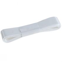 daiktų Dekoratyvinė dovanų juostelė, balta, kraštinė 25 mm, 3 m, 10 vnt.