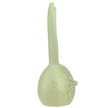 daiktų Velykinė puošmena triušio galva mėtų žalias auksinis krakelis 16,5x16x40cm