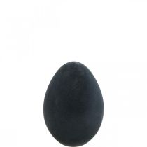 Velykinio margučio dekoravimas kiaušinio juodo plastiko flokuotas 20cm
