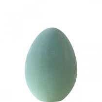 daiktų Velykinis kiaušinis plastikinis pilkai žalias deko kiaušinis žalias flokuotas 25cm