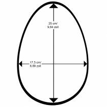 daiktų Velykinis margutis flokuotas H25cm Spalvoti margučiai Velykų puošmena