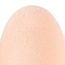 daiktų Persikų rudai balti velykiniai kiaušiniai H6cm 24vnt