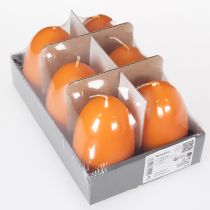 daiktų Kiaušinio formos žvakė Velykų dekoracijai, tobula Velykų atmosfera namuose, 9 cm, 20 val., 6 vnt.