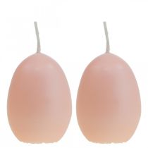 Velykų žvakės kiaušinio formos, kiaušinių žvakės Velykų persikas Ø4,5cm H6cm 6vnt