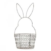 Velykinis krepšelis vielinis Easter Bunny Shabby Ø12cm H26,5cm