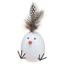 daiktų Easter Chick Chick Easter Egg Plunksnos Baltos Natūralios H9cm 4 vnt