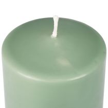 daiktų PURE stulpelio žvakė žalia smaragdo Wenzel žvakės 90/60mm