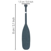 daiktų Miniatiūrinė irklo dekoracija jūriniam dekoravimui, 8 cm, 18 dalių