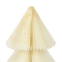Popierinė Kalėdų eglutė Popierinė Kalėdų eglutė Baltas Auksas H30cm