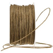 daiktų Popierinė viela rankinė vielinė viela, apvyniota rudai Ø2mm 100m