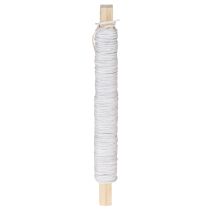 daiktų Popierinio laido viela apvyniota Ø0,8mm 22m balta