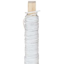 daiktų Popierinio laido viela apvyniota Ø0,8mm 22m balta