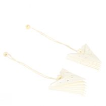 daiktų Kalėdinių papuošalų rinkinys „Popierinės žvaigždės“, balti, 10 cm, 8 vnt.