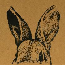 Dovanų maišelis Velykinis popierinis maišelis bunny brown 16×6,5×20cm 6vnt