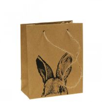 Dovanų maišelis Velykinis popierinis maišelis bunny brown 12×6×15cm 8 vnt