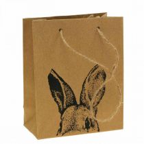 Dovanų maišelis Velykinis popierinis maišelis bunny brown 16×6,5×20cm 6vnt