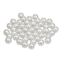 Dekoratyviniai karoliukai sriegti craft karoliukus balti 12mm 300g