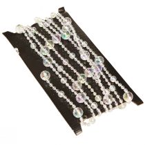 daiktų Perlų vėrinys, perlų juostelė, perlų girlianda, vaivorykštinė, 270 cm × 2 vnt.